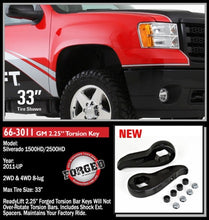 Load image into Gallery viewer, ReadyLIFT 2011-18 CHEV/GMC 2500/3500HD 2.25'' Front Leveling Kit (Forged Torsion Key)